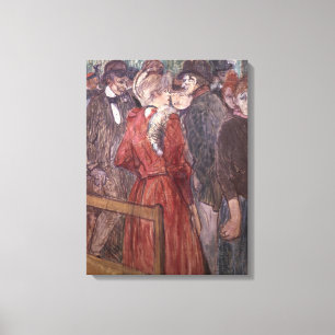 Lienzo Au Moulin de la Galette, 1891 (w/c y aguazo)