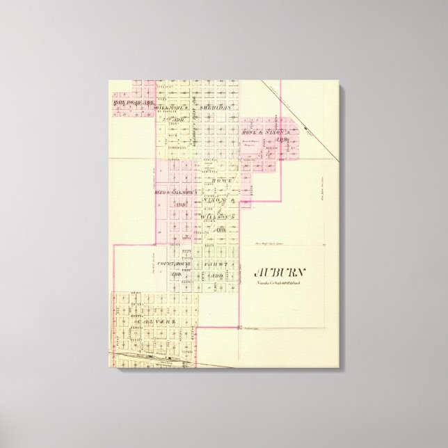 Lienzo Auburn, Nebraska (Anverso)