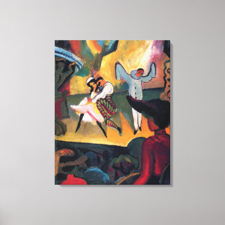 Lienzo Auguste Macke - Bailarinas del ballet ruso en el e