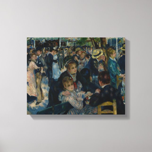 Lienzo Auguste Renoir - Danza en Le Moulin de la Galette (Anverso)