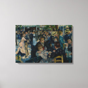 Lienzo Auguste Renoir - Danza en Le Moulin de la Galette