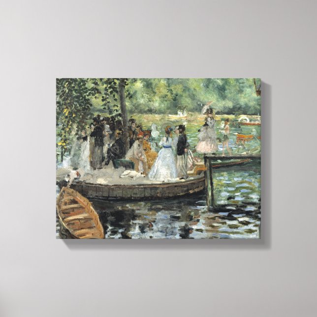 Lienzo Auguste Renoir - La Grenouillere (Anverso)