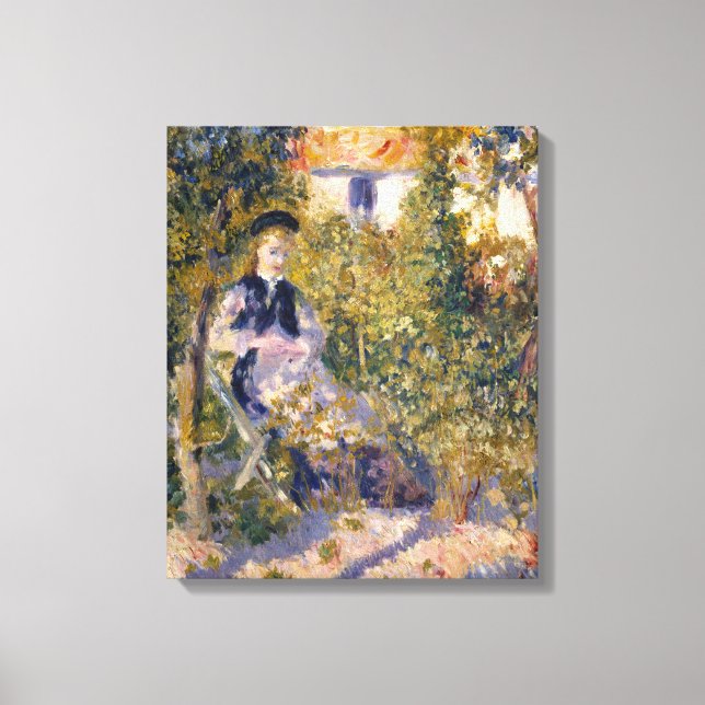 Lienzo Auguste Renoir Nini en el jardín (Anverso)