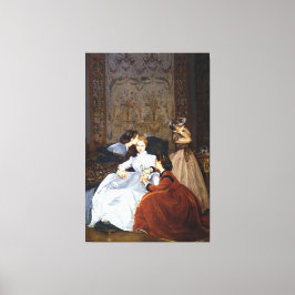 Lienzo Auguste Toulmouche - La Fiancée Hésitante, (1866)