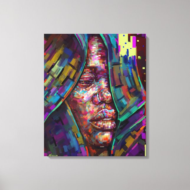 Lienzo Aumentando el miedo (Anverso)