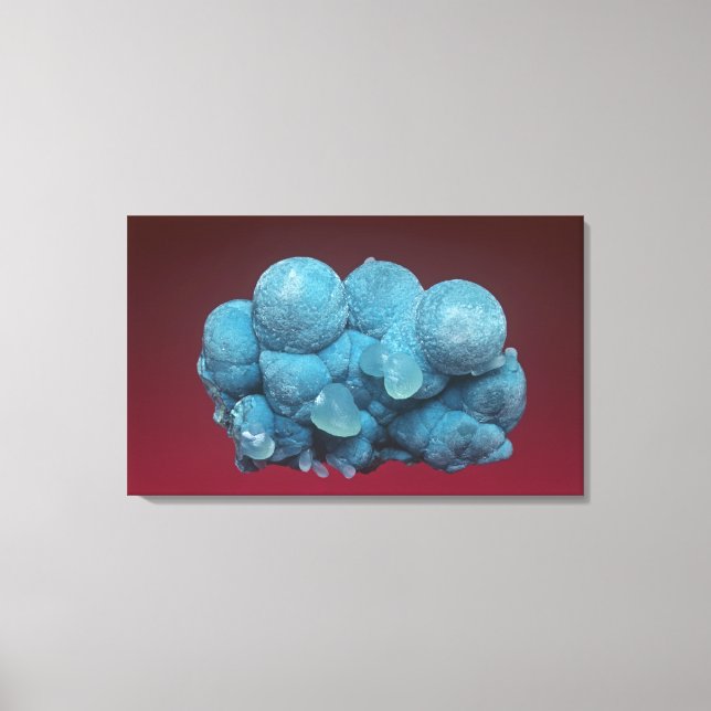 Lienzo Aurichalcite con Smithsonite, condado de Soccorro, (Anverso)