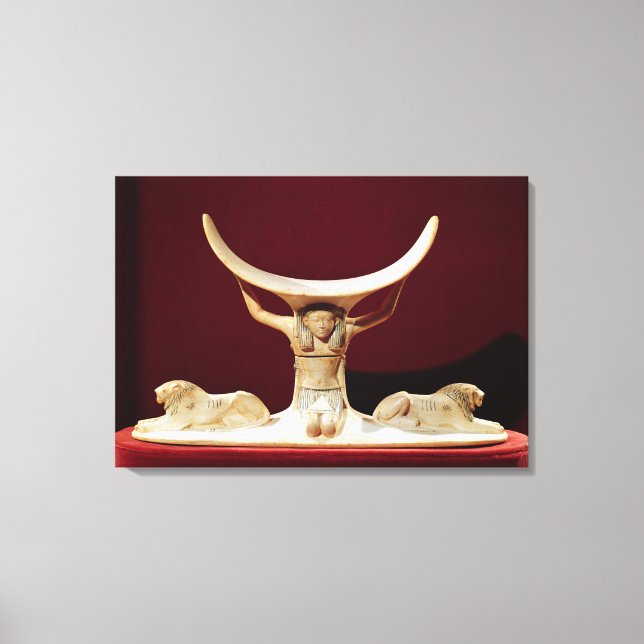 Lienzo Auriculares con Shu, el Dios egipcio del aire (Anverso)