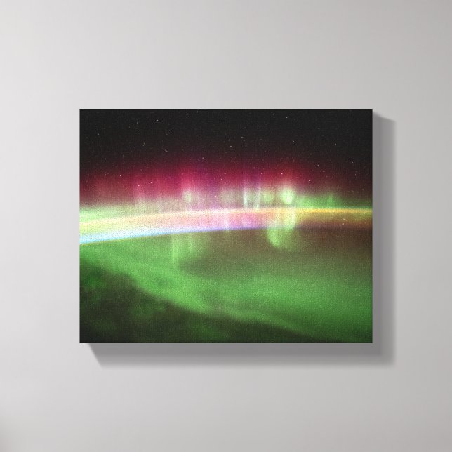 Lienzo Aurora Australis - Estación Espacial Internacional (Anverso)