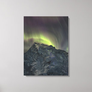 Lienzo Aurora boreal   Iceberg Jokulsarlon Islandia