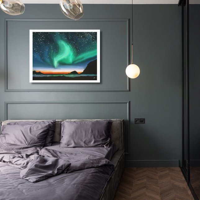 Lienzo Aurora Boreal - Pintura al Óleo (Subido por el creador)