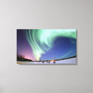 LIENZO AURORA BOREALIS ALASKA