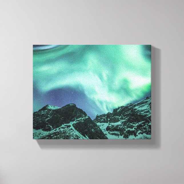 Lienzo Aurora Borealis Noruega (Anverso)