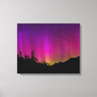 Aurora Borealis Starry Night Sky