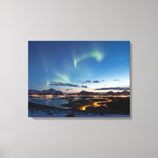 Lienzo Aurora de Lofoten (Anverso)