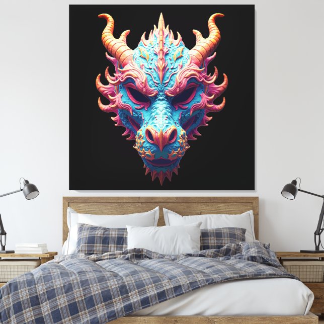 Lienzo Aurora Dragon Mask (Insitu(Dormitorio))