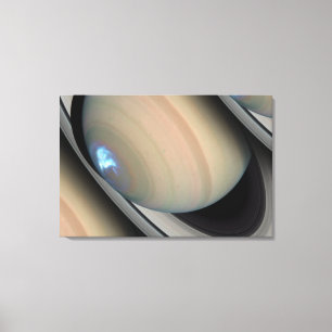 Lienzo Auroras dinámicas de Saturno