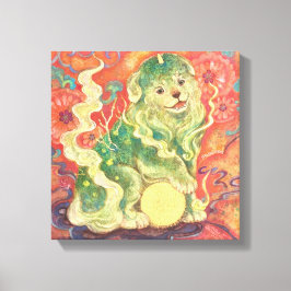 Lienzo Auspicious Komainu: Guardian of Yuzen Dreams (A Fo