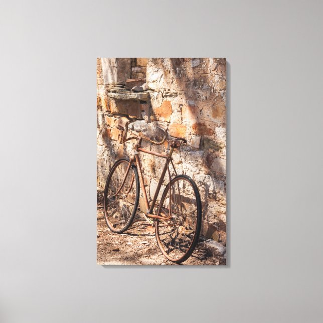 Lienzo Australia, Clare Valley, Sevenhill, bicicleta anti (Anverso)