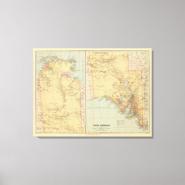 Lienzo Australia del Sur (Anverso)