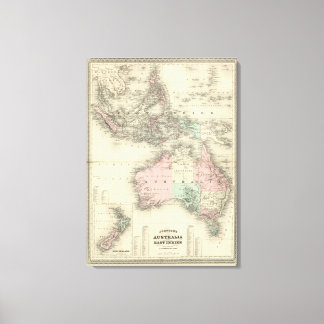 Lienzo Australia e Indias Orientales