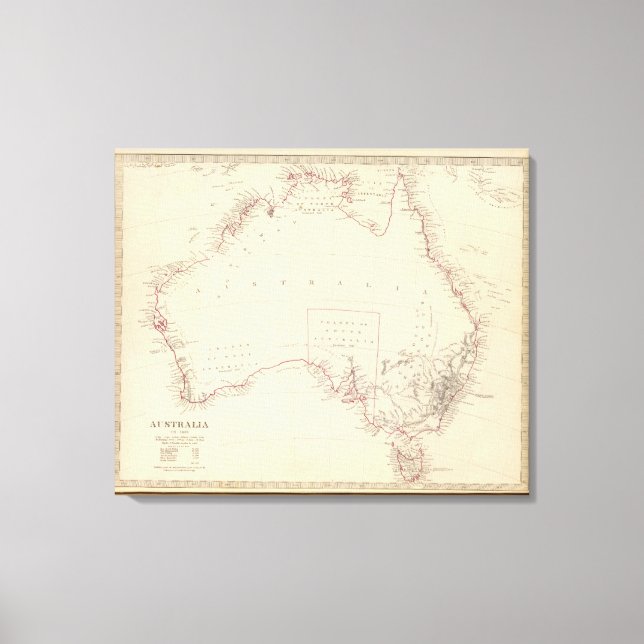 Lienzo Australia en 1839 (Anverso)