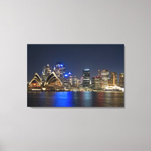 Lienzo Australia, Sydney. Horizonte con Casa de la Ópera 