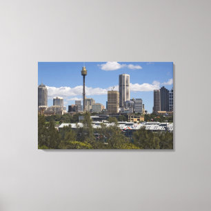 Lienzo Australia, Sydney, Potts Point. Horizonte de Sydne