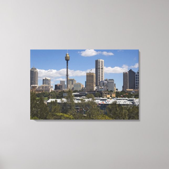 Lienzo Australia, Sydney, Potts Point. Horizonte de Sydne (Anverso)