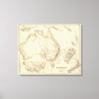 Lienzo Australia y Nueva Zelanda