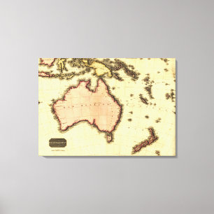 Lienzo AustraliaPanoramic MapAustralia