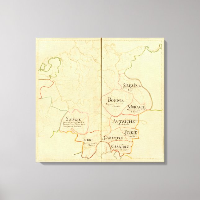 Lienzo Austria y República Checa (Anverso)