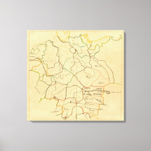 Lienzo Austria y República Checa 2 (Anverso)