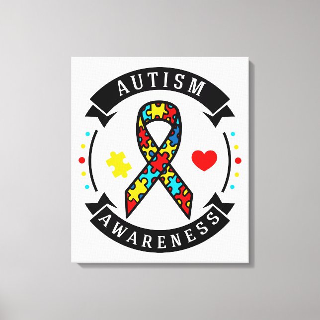 Lienzo Autism Awareness (Anverso)