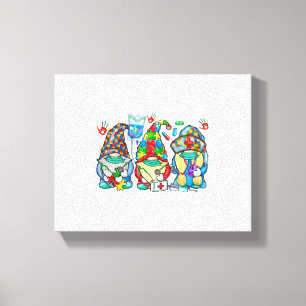Lienzo Autism Nurse Gnome
