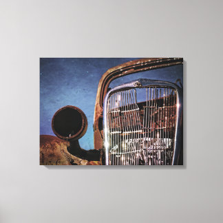 Lienzo Auto clásico de giro hacia fuera