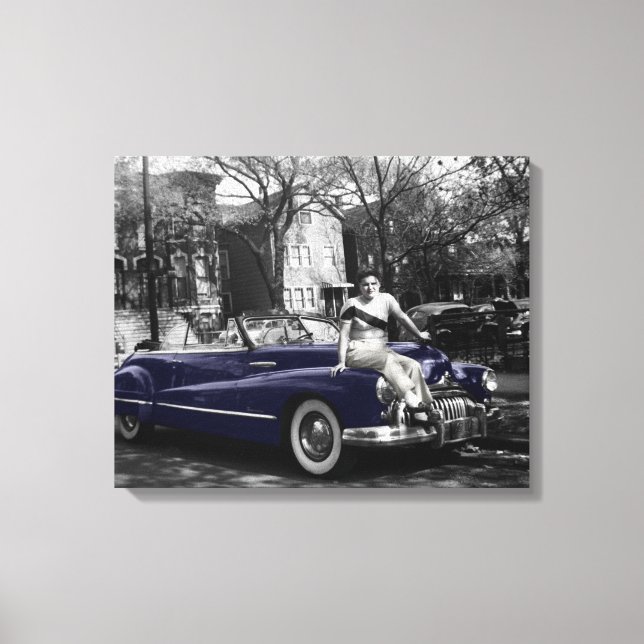 Lienzo Auto del coche de Buick Roadmaster de los años 50 (Anverso)