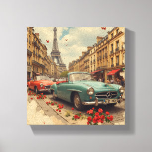 Lienzo Auto vintage de París