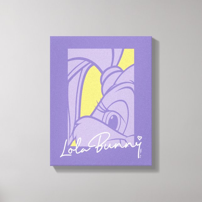 Lienzo Autografo de retrato de Lola (Anverso)