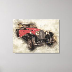 Lienzo Automóvil Antiguo Vintage