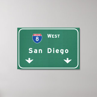 Lienzo Autopista interestatal de San Diego California: