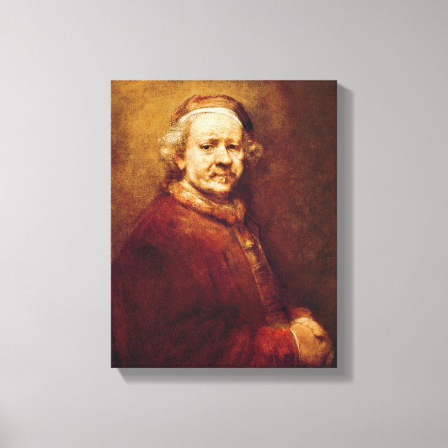 Lienzo Autoretrato a la edad de 63 años, 1669 (Anverso)