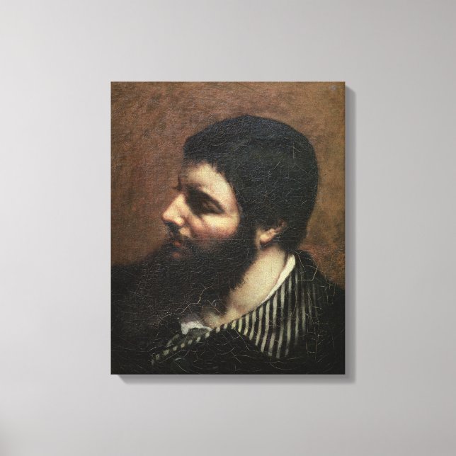 Lienzo Autoretrato con collar a rayas (Anverso)
