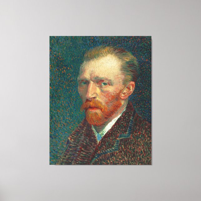 Lienzo Autoretrato de Vincent Van Gogh (1887) (Anverso)