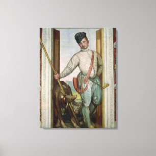Lienzo Autoretrato en la práctica de la caza, 1562