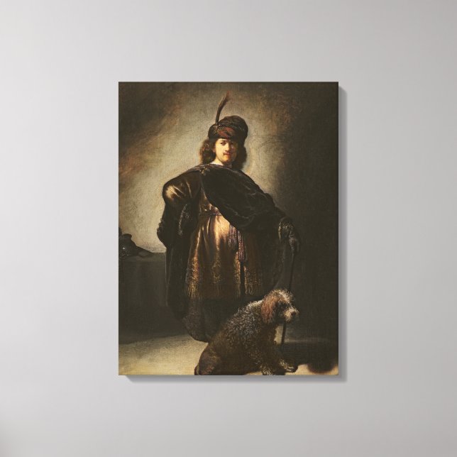 Lienzo Autoretrato en traje oriental, 1631 (Anverso)