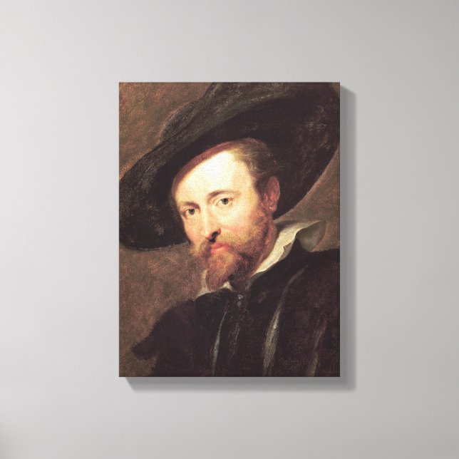 Lienzo Autoretrato pintura al óleo de Peter Paul Rubens (Anverso)