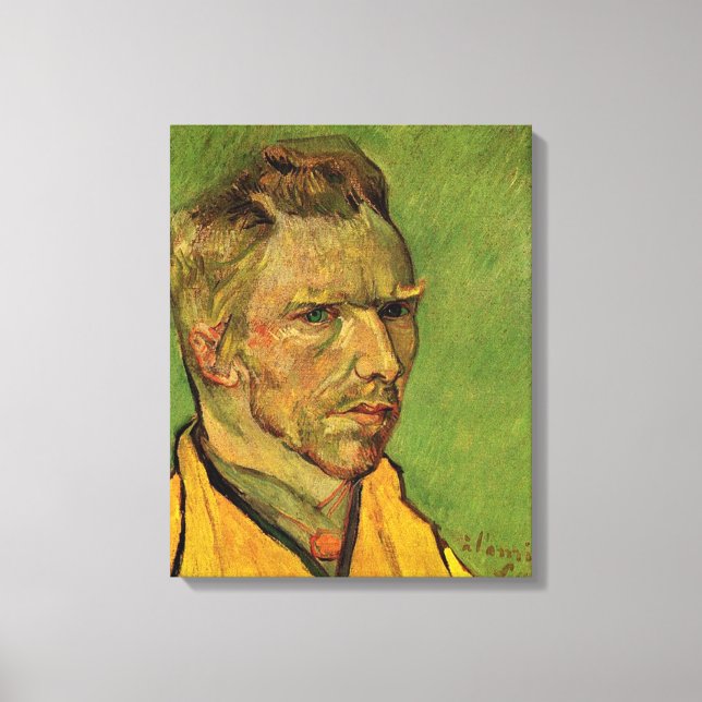 Lienzo Autoretrato, Vincent van Gogh. Dolor de aceite ret (Anverso)