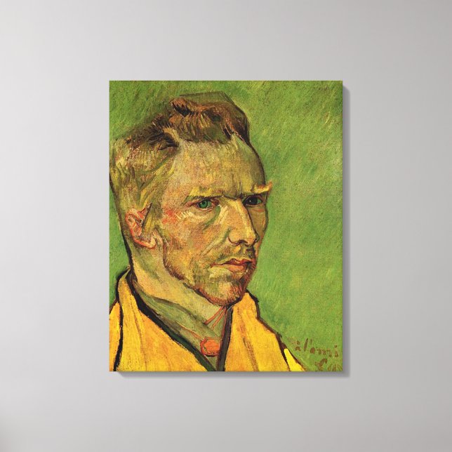 Lienzo Autoretrato, Vincent van Gogh. Dolor de aceite ret (Anverso)