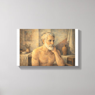 Lienzo AUTORRETRATO - Artista contemplativo