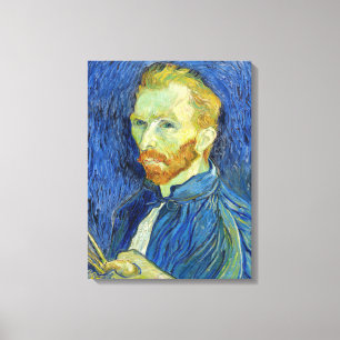 Lienzo Autorretrato con paleta de Vincent van Gogh